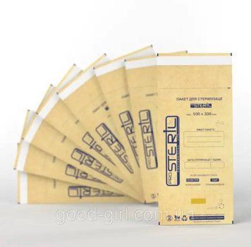 Крафтпакет PROSteril 100*200 коричневі 100 шт. PRO2 фото