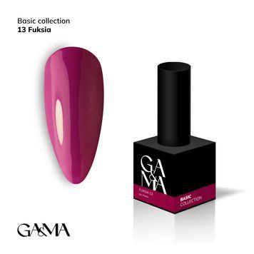 Гель-лак GA&MA Basic Collection 013 Fuksia 10мл G013 фото