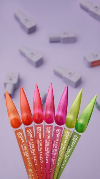 COLOR GEL POLISH CAT`S EYE "DNKa", 7 ml #0004 80`s FTCGP0004-7 фото
