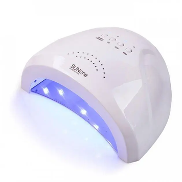 Лампа для манікюру LED+UV SUN ONE WHITE 48W 1міс sunone48 фото