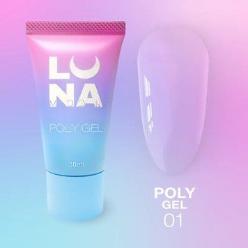 LUNAmoon Полігель для нарощування Poly Gel №1 (30ml) 614-5b2 фото