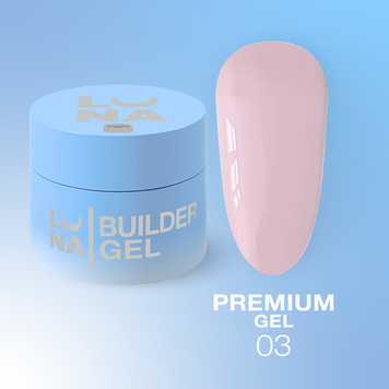 LUNAmoon Гель для нарощування Premium Gel №3 (15ml) 323-2584-0502 фото