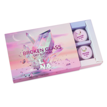 LUNAmoon Комплект сухих блискіток для нігтів Broken Glass 6 штук 804-3641 фото